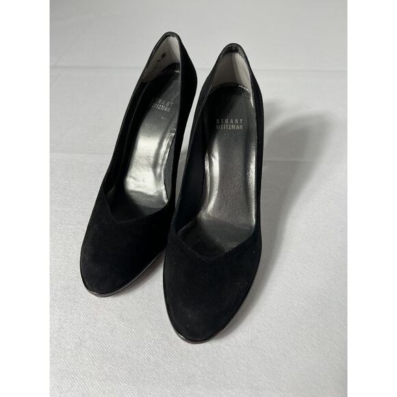 Stuart Weitzman Pumps Black 7.5W Black Velvet Tortoise Platform Stiletto High He - Picture 14 of 16